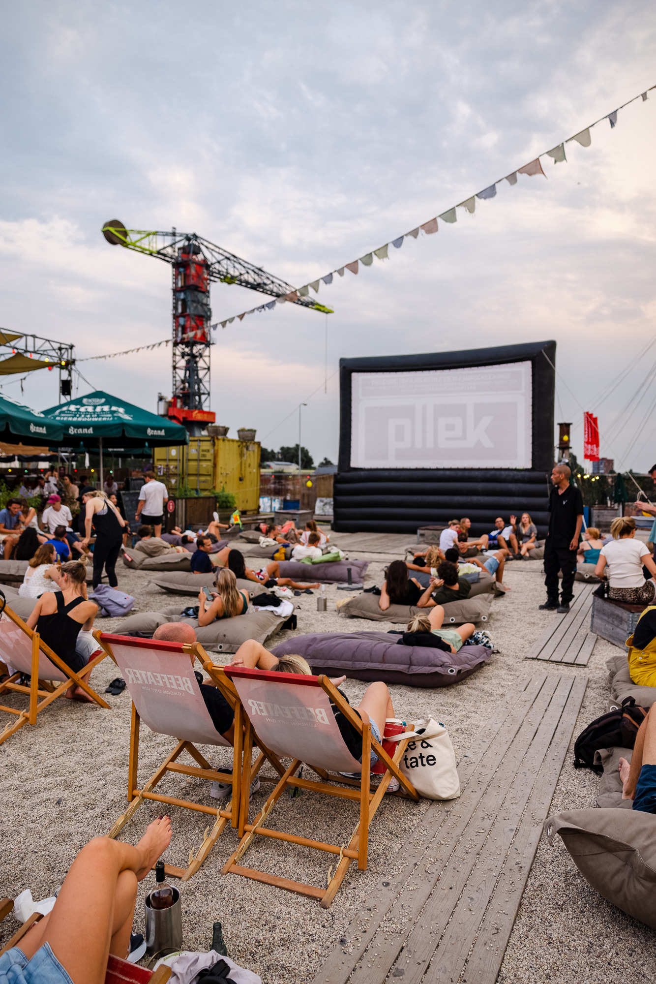 stadstrand Plek, openlucht bioscoop